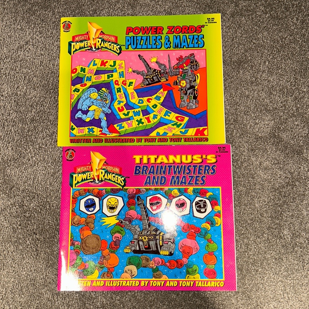 Power Rangers puzzles & mazes / brain twisters & mazes books
